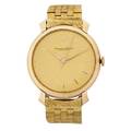 Gentlemans iwc large size 18k gold bracelet watch