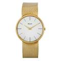 Gentlemans piaget 18k yellow gold bracelet watch