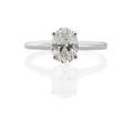 117 cts oval diamond solitaire gia color grade f