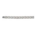 Cartier art deco diamond platinum strap bracelet