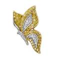 Tiffany  co bicolor diamond butterfly brooch