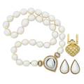 South sea pearl and diamond assembled suite