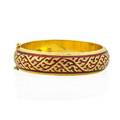 Enameled 865 gold hinged bangle bracelet thailand