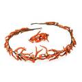 Victorian natural coral tiara and brooch