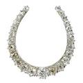 Edwardian equestrian diamond horseshoe brooch