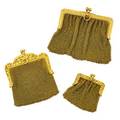 Three edwardian gold mesh purses
