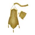 French 18k gold mesh evening bag and purse