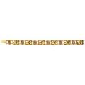 American art nouveau jeweled gold pansy bracelet