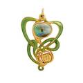 Edward colonna enameled gold art nouveau pendant