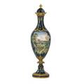 Royal bonn lidded porcelain floor vase