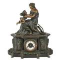 French bronze clock