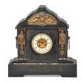 Marble mantle clock