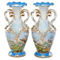Pair of paris porcelain vases