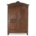 French oak marriage armoire