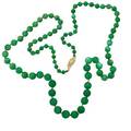 Jadeite bead necklace