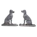 Pair of galvanized metal hounds