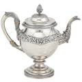 Fletcher  gardiner coin silver tea pot
