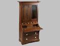 VICTORIAN MAPLE BOOKCASESECRETAIRE