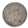 Us 1799 draped bust 100 coin