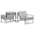 Cy mann pair of lounge chairs
