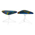 Vladimir kagan pair of unicorn stools