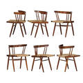 George nakashima set of six grass seated chairs
