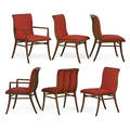 Gibbings widdicomb six saber leg dining chairs