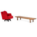 Wormleydunbar lounge chair and long john bench