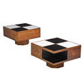Vladimir kagan two side tables
