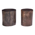 Contemporary pair of side tables