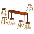 Thomas moser narrow table and six stools