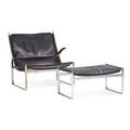 Fabricius kastholm lounge chair and ottoman