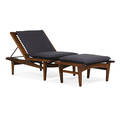 Hans wegner getama adjustable lounge and ottoman