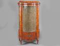 LOUIS XV STYLE PARQUETRY VENEERED CURIO CABINET