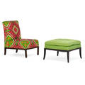 Tommi parzinger lounge and ottoman
