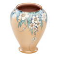 Lenore asbury rookwood vellum vase with flowers