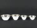 SET OF FOUR CONTINENTAL SILVER BOWLS