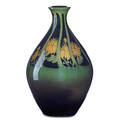 K shirayamadani rookwood iris glaze cabinet vase