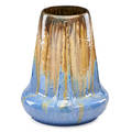 Fulper fine large buttressed vase
