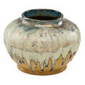 Fulper large vase with drip glaze