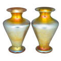 Durand pair of large glass vases