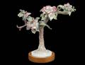 D DOUGHTY PORCELAIN CRAB APPLE BLOSSOM  BUTTERFLY
