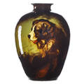 Weller aurelian vase with springer spaniel