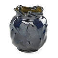 George ohr large vase indigo glaze