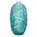 Lalique ronces vase opalescent glass
