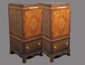 PAIR OF ADAMS STYLE INLAID SATINWOOD SIDE CABINETS