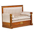 Empire giltbronze mounted mahogany settee
