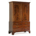 George iii mahogany linen press