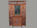 PROVINCIAL CARVED OAK HALL STAND