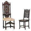 Baroque style hall chair and chinese childs chair